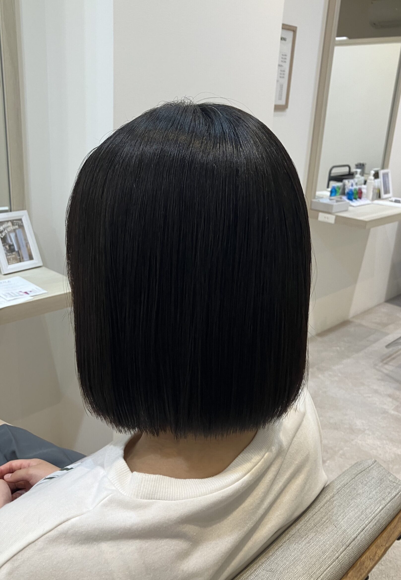 髪質改善からのメンテナンスカット　狭山市柏原美容室warawa(わらわ)