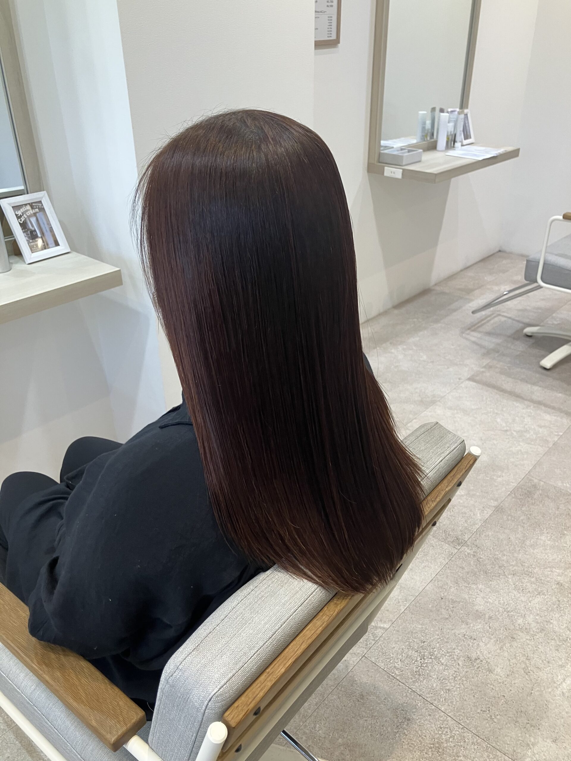 半年ぶり岩切さん髪質改善♪　狭山市柏原美容室warawa(わらわ)
