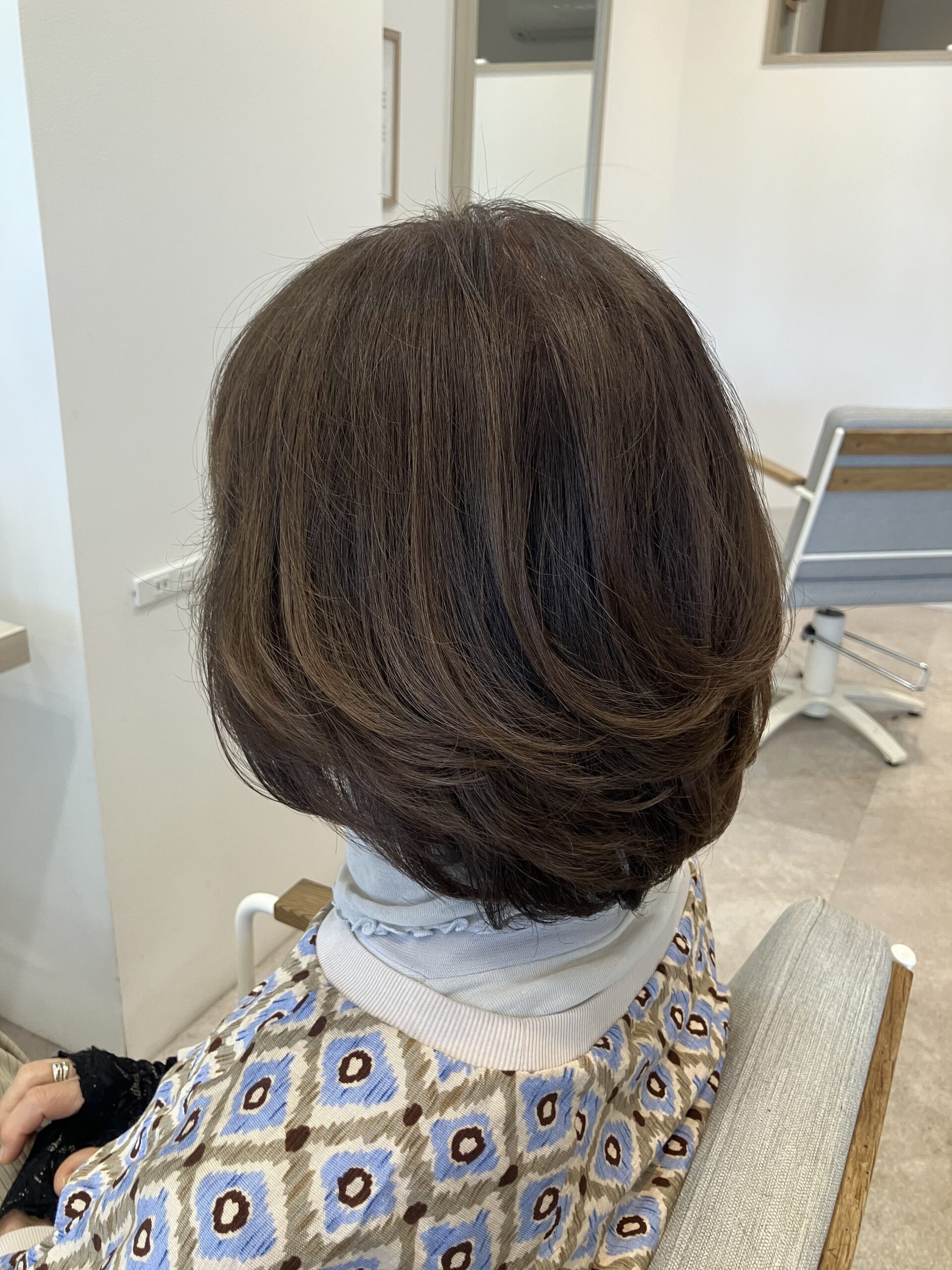 パーマ後のメンテナンスカット　狭山市柏原美容室warawa(わらわ)