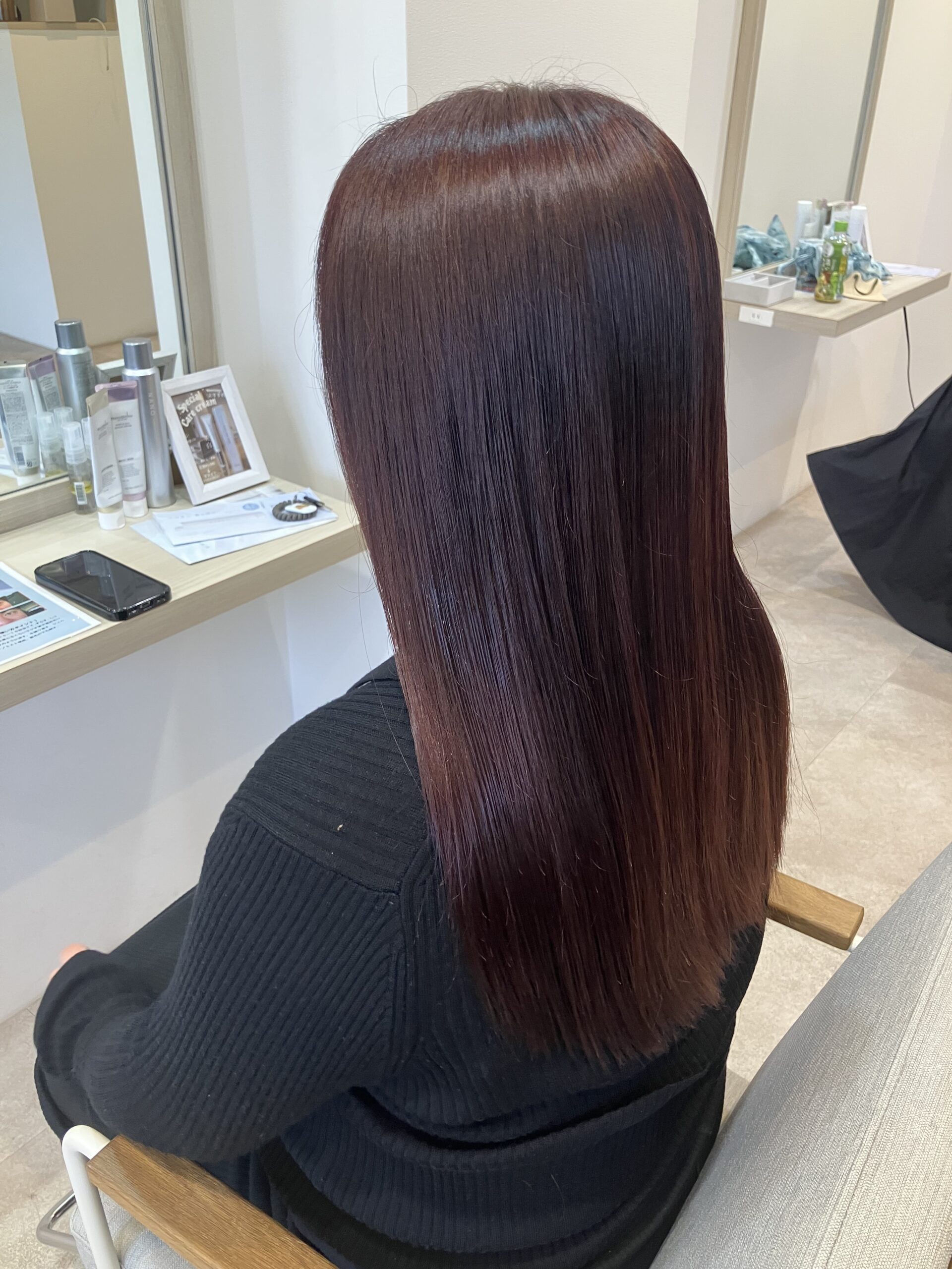 ブログを見て決めました　狭山市柏原美容室warawa(わらわ)