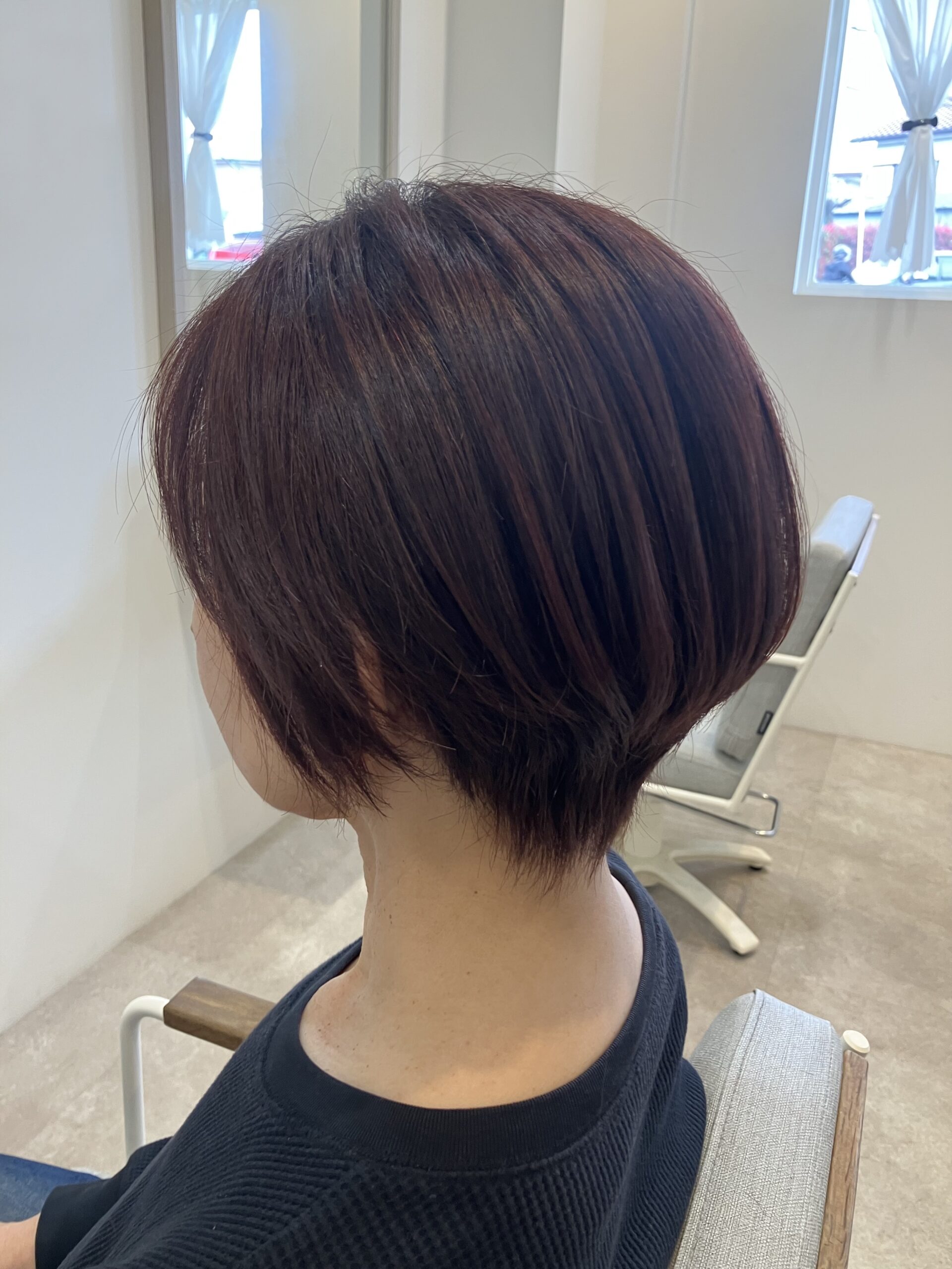 メンテナンスカットとハイライト風カラー　狭山市柏原美容室warawa(わらわ)