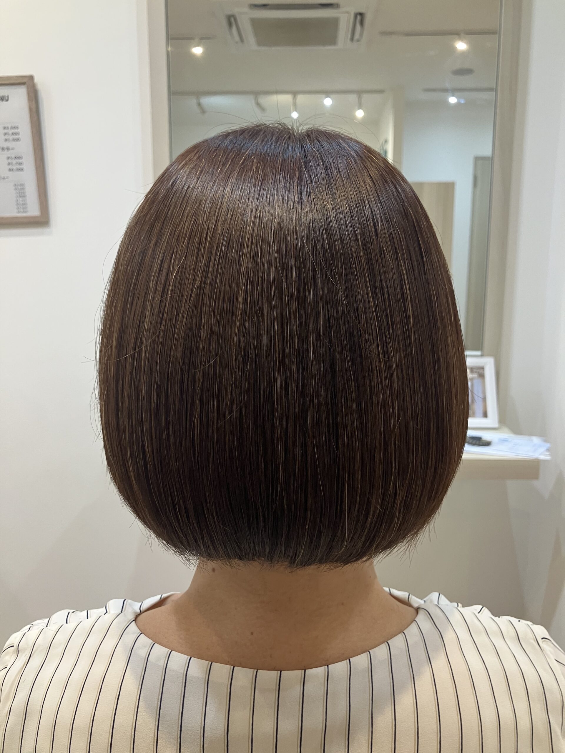 襟足スッキリボブ　狭山市柏原美容室warawa(わらわ)