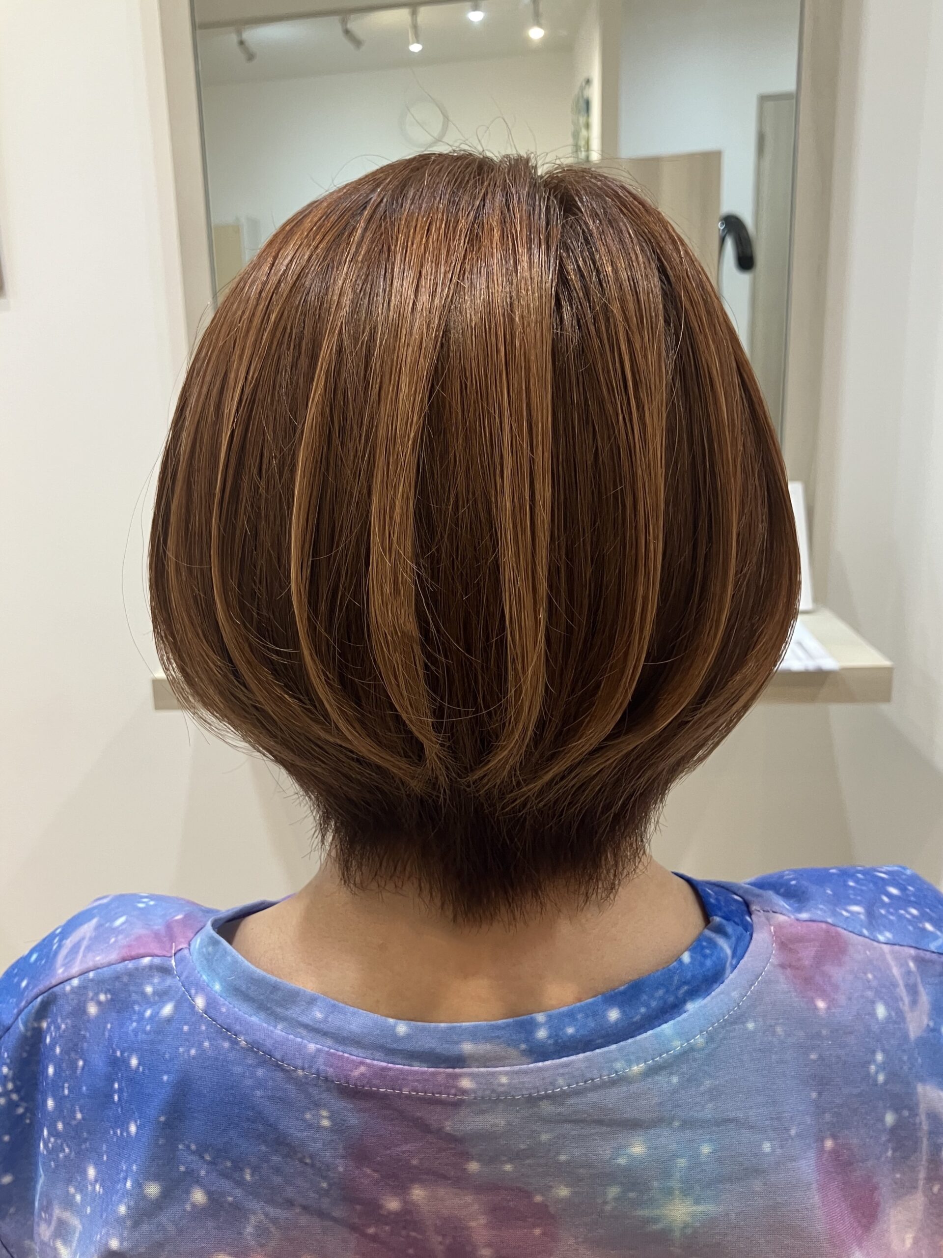 ハイライト風メンテナンスカット&リタッチ　狭山市柏原美容室warawa(わらわ)