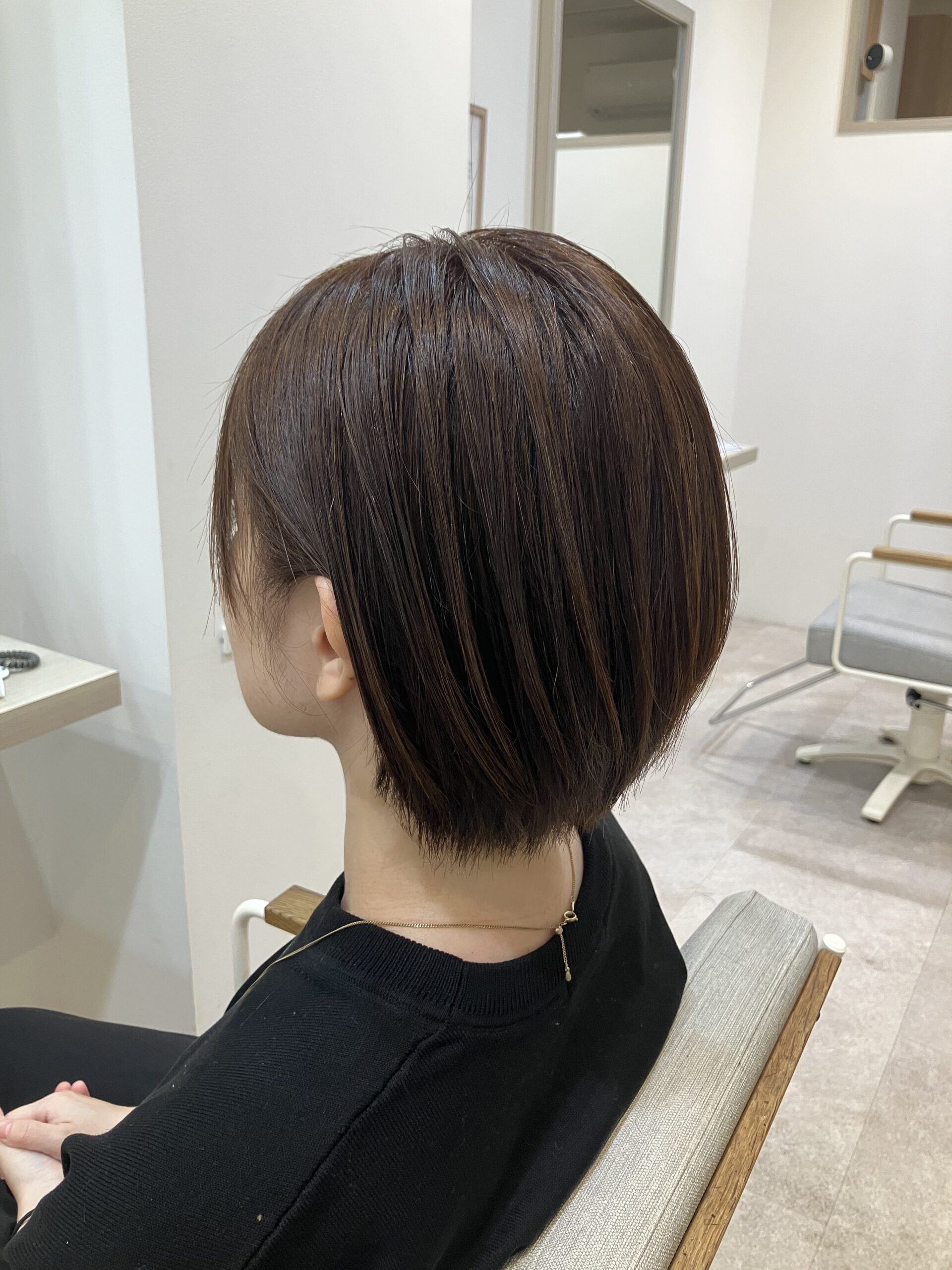 夏の耳掛けショート 狭山市柏原美容室warawa(わらわ)